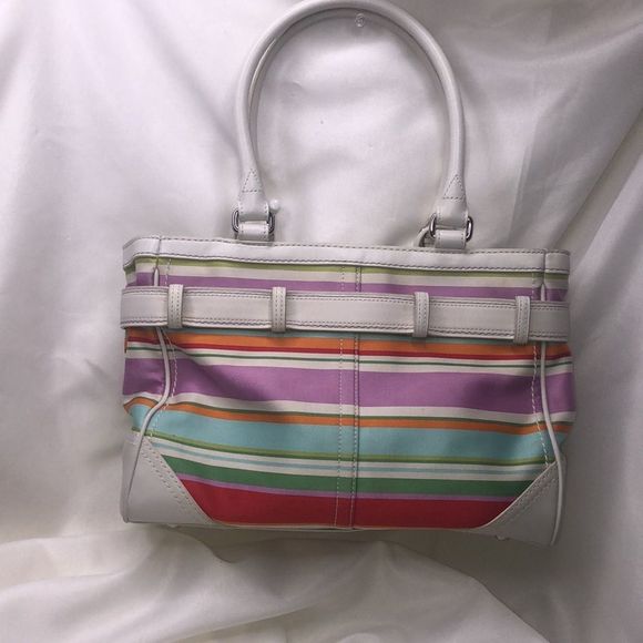 Coach Hampton multi-color satchel - Picture 2 of 9
